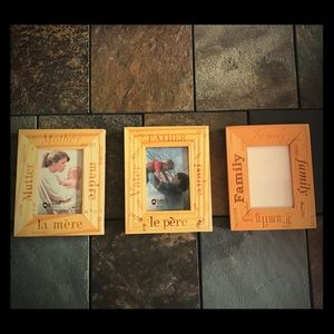 **SOLD**Quaint Wood Picture Frames - Set of 3 **SOLD**